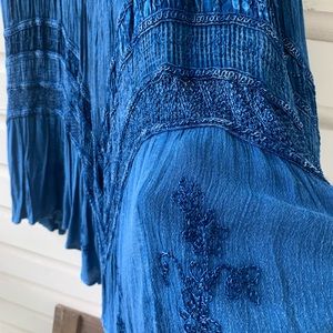 Bohemian denim skirt